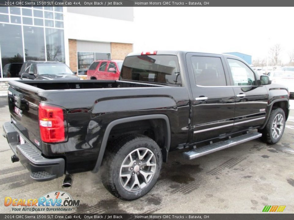 2014 GMC Sierra 1500 SLT Crew Cab 4x4 Onyx Black / Jet Black Photo #36