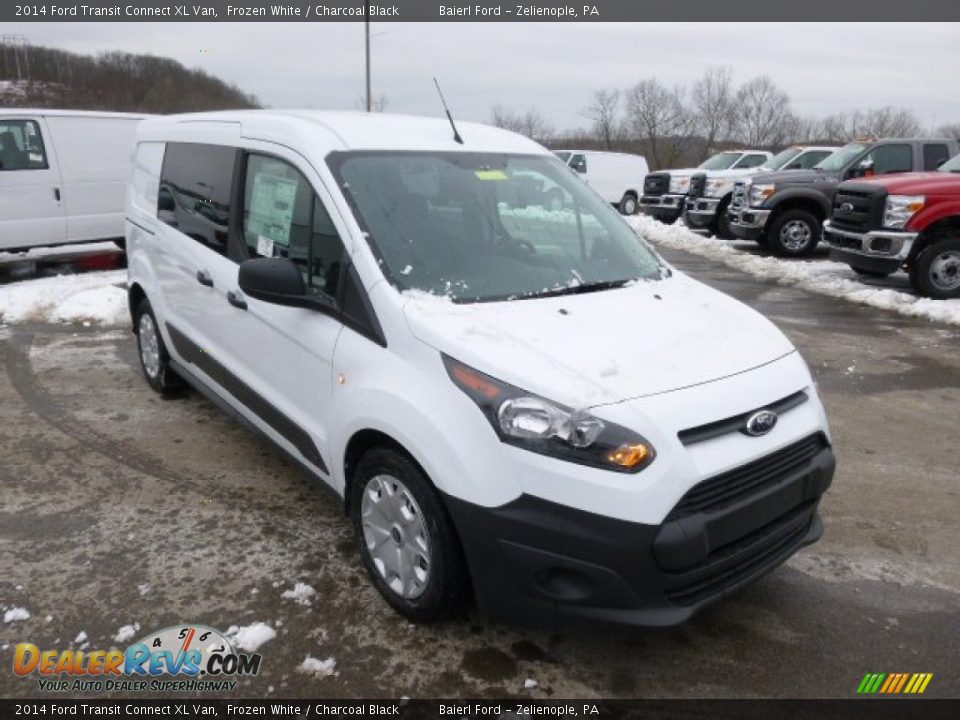 2014 Ford Transit Connect XL Van Frozen White / Charcoal Black Photo #2