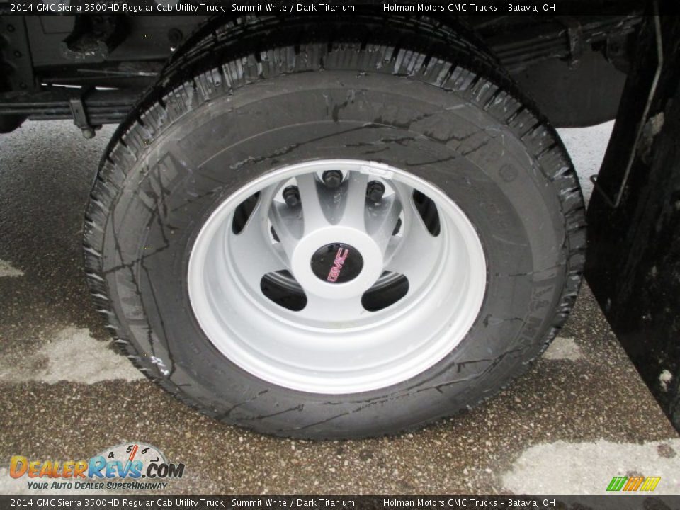 2014 GMC Sierra 3500HD Regular Cab Utility Truck Summit White / Dark Titanium Photo #15