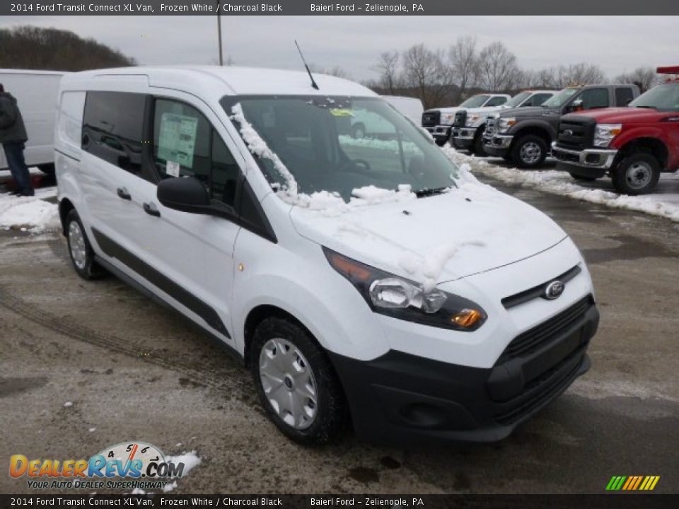 2014 Ford Transit Connect XL Van Frozen White / Charcoal Black Photo #2