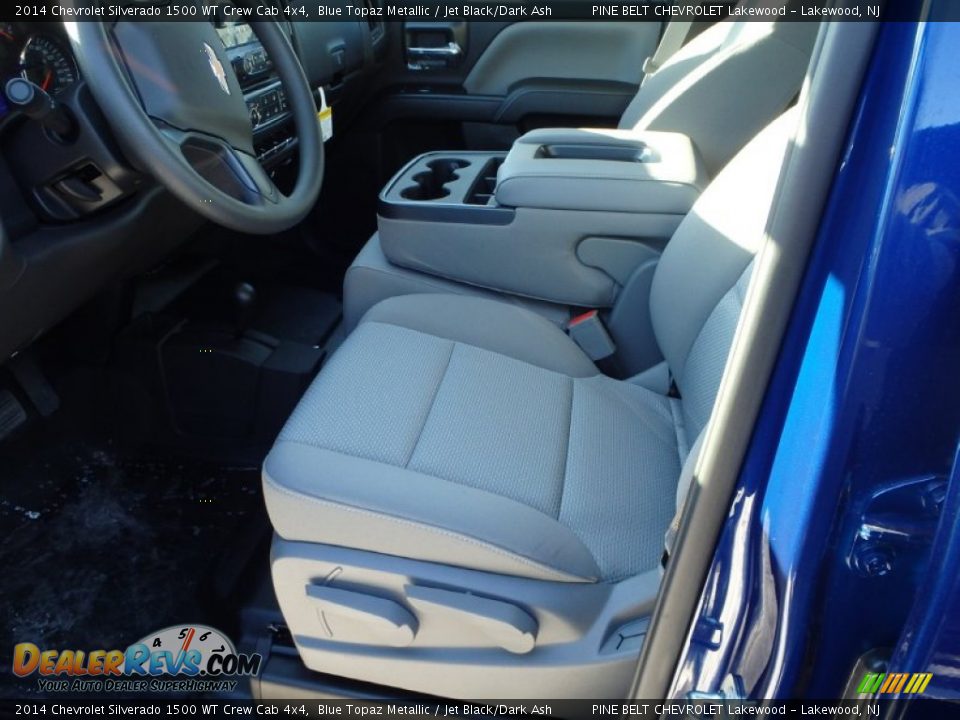 2014 Chevrolet Silverado 1500 WT Crew Cab 4x4 Blue Topaz Metallic / Jet Black/Dark Ash Photo #3