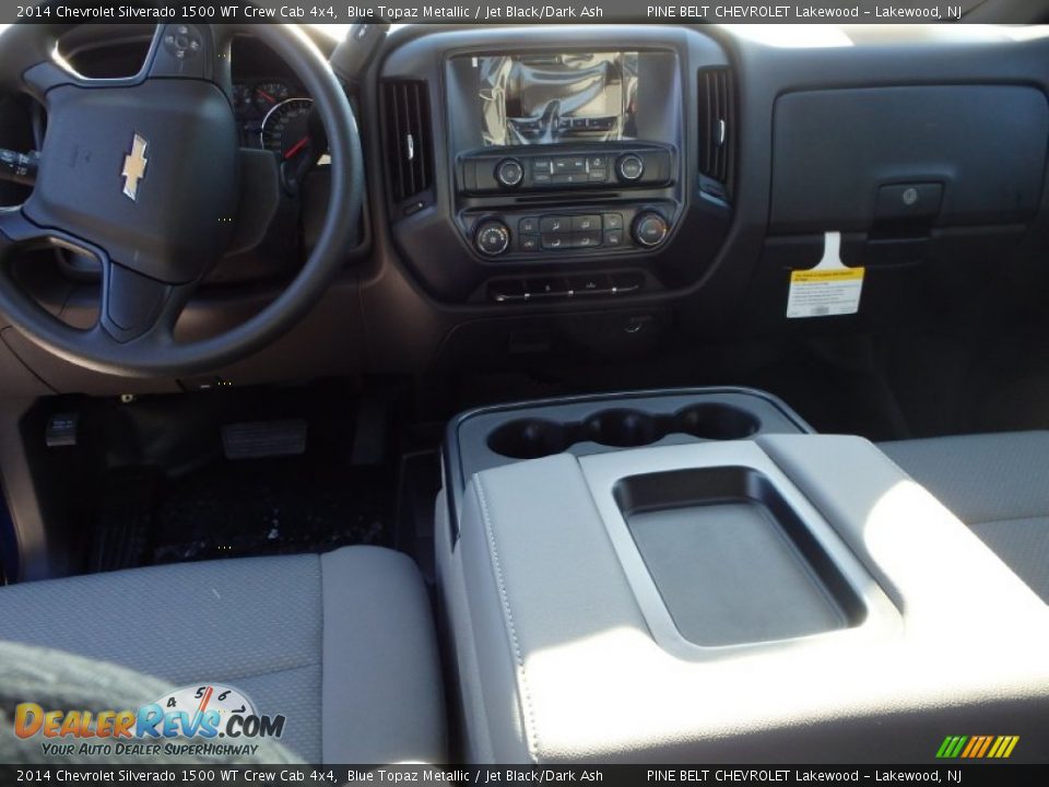 2014 Chevrolet Silverado 1500 WT Crew Cab 4x4 Blue Topaz Metallic / Jet Black/Dark Ash Photo #5