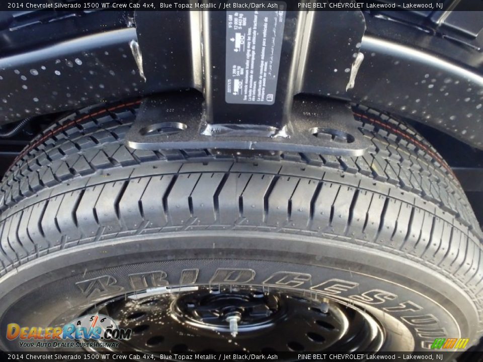 2014 Chevrolet Silverado 1500 WT Crew Cab 4x4 Blue Topaz Metallic / Jet Black/Dark Ash Photo #8