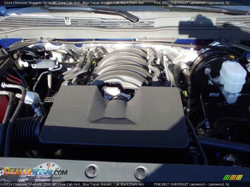 2014 Chevrolet Silverado 1500 WT Crew Cab 4x4 Blue Topaz Metallic / Jet Black/Dark Ash Photo #11