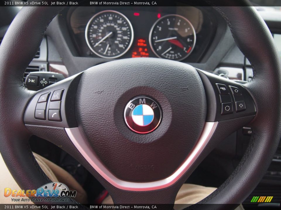 2011 BMW X5 xDrive 50i Jet Black / Black Photo #21