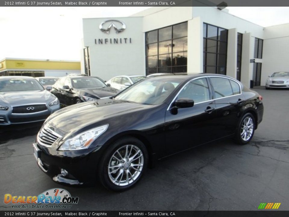 2012 Infiniti G 37 Journey Sedan Malbec Black / Graphite Photo #1