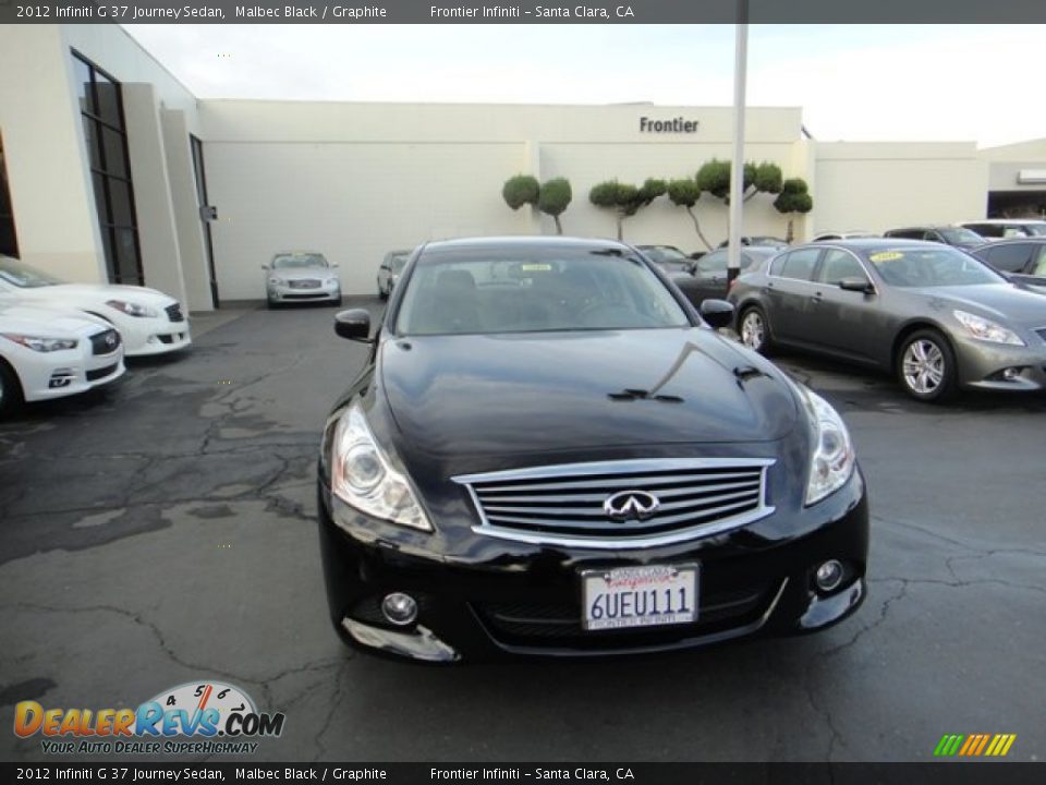 2012 Infiniti G 37 Journey Sedan Malbec Black / Graphite Photo #3