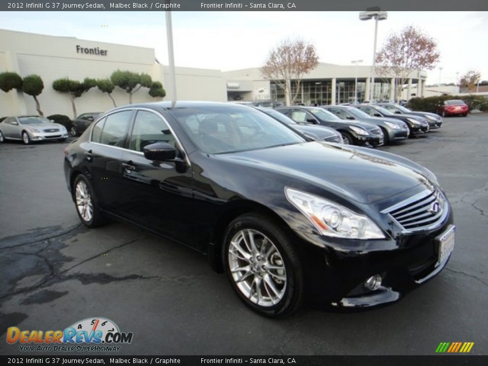 2012 Infiniti G 37 Journey Sedan Malbec Black / Graphite Photo #4
