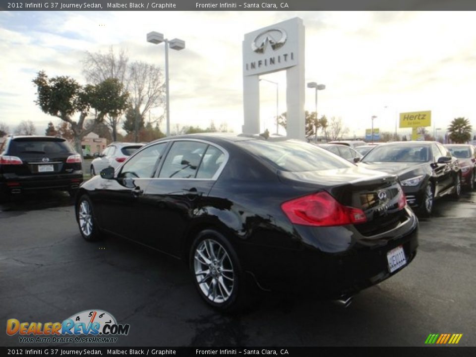 2012 Infiniti G 37 Journey Sedan Malbec Black / Graphite Photo #6