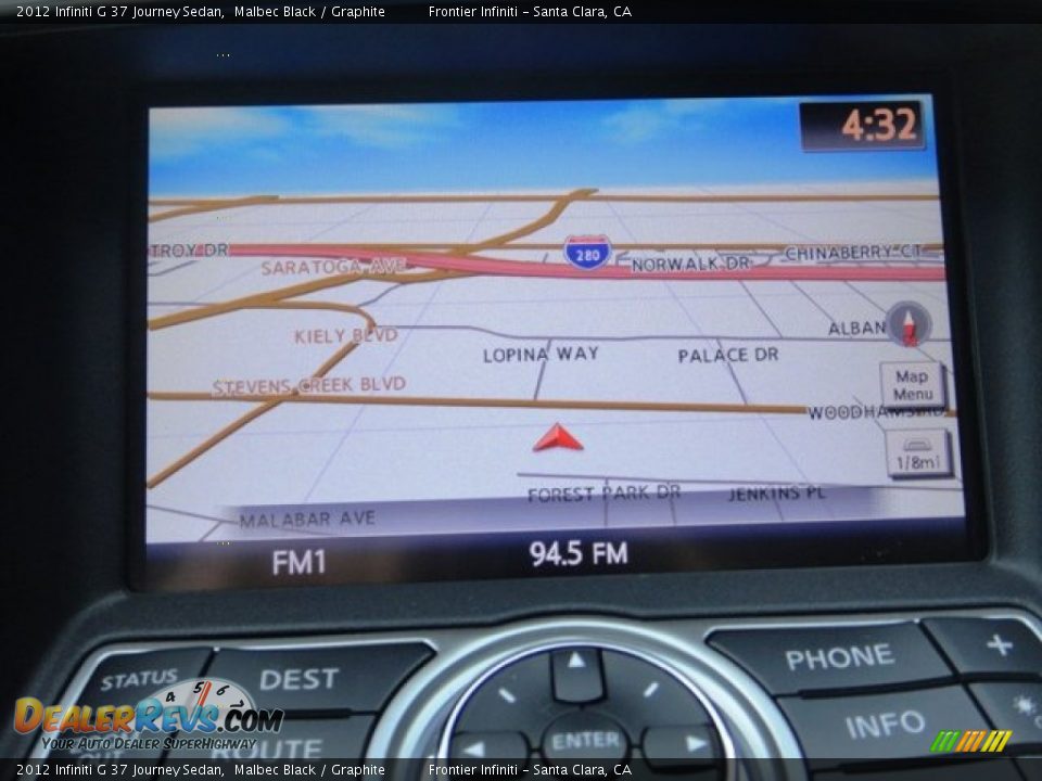 2012 Infiniti G 37 Journey Sedan Malbec Black / Graphite Photo #10