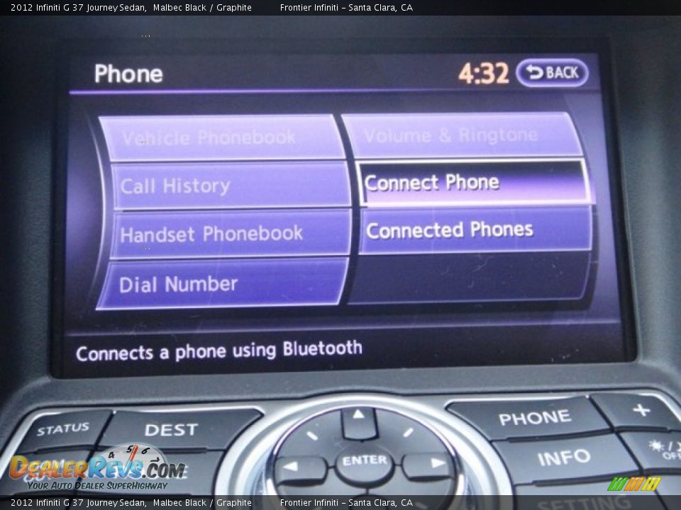 2012 Infiniti G 37 Journey Sedan Malbec Black / Graphite Photo #11