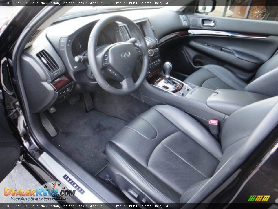 2012 Infiniti G 37 Journey Sedan Malbec Black / Graphite Photo #17