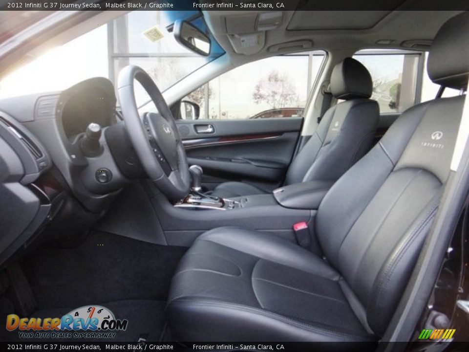 2012 Infiniti G 37 Journey Sedan Malbec Black / Graphite Photo #18