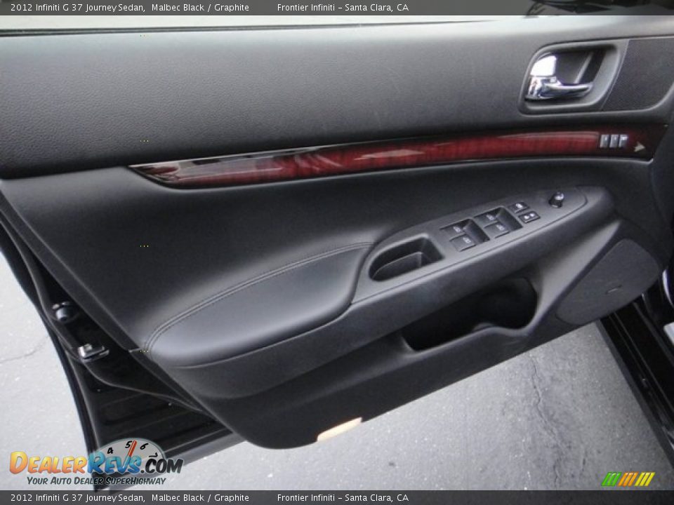 2012 Infiniti G 37 Journey Sedan Malbec Black / Graphite Photo #19