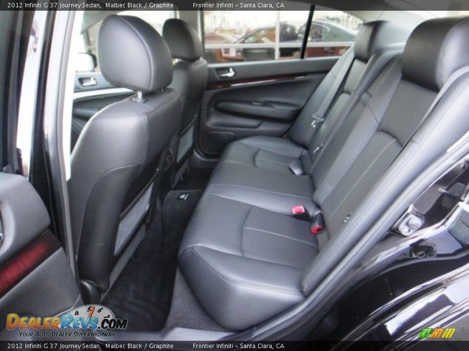 2012 Infiniti G 37 Journey Sedan Malbec Black / Graphite Photo #20