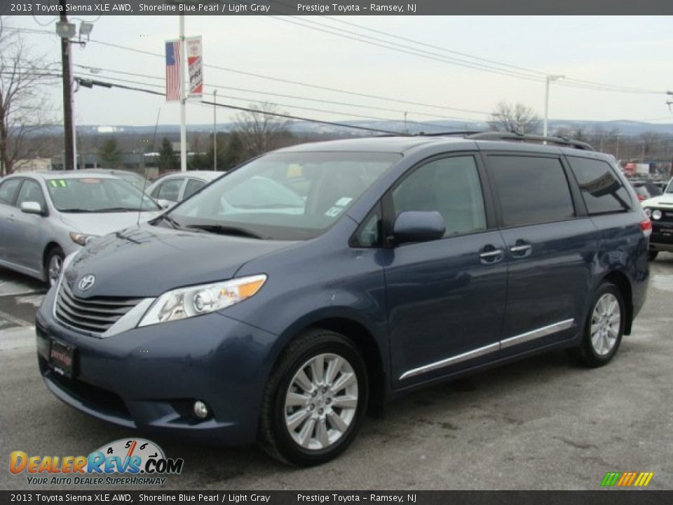 2013 Toyota Sienna XLE AWD Shoreline Blue Pearl / Light Gray Photo #3