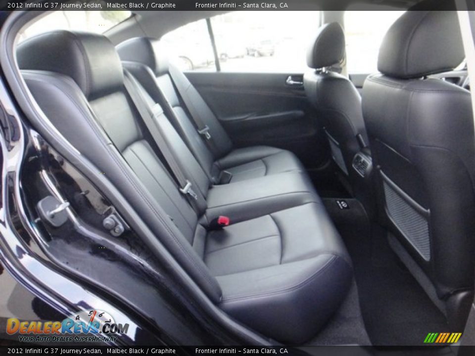 2012 Infiniti G 37 Journey Sedan Malbec Black / Graphite Photo #24