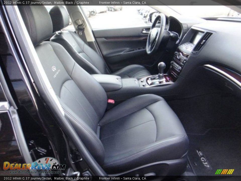 2012 Infiniti G 37 Journey Sedan Malbec Black / Graphite Photo #27