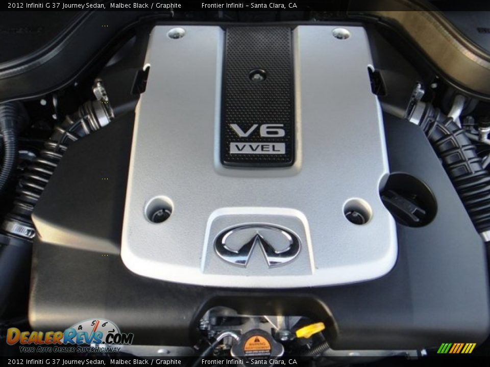2012 Infiniti G 37 Journey Sedan Malbec Black / Graphite Photo #29