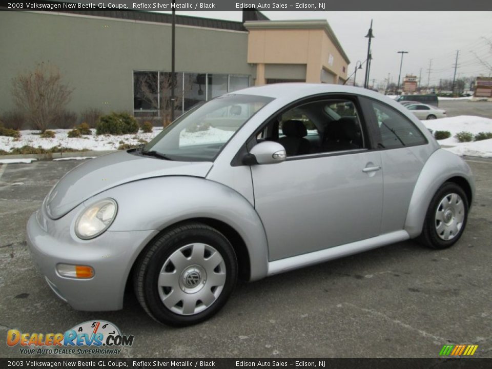 2003 Volkswagen New Beetle GL Coupe Reflex Silver Metallic / Black Photo #1