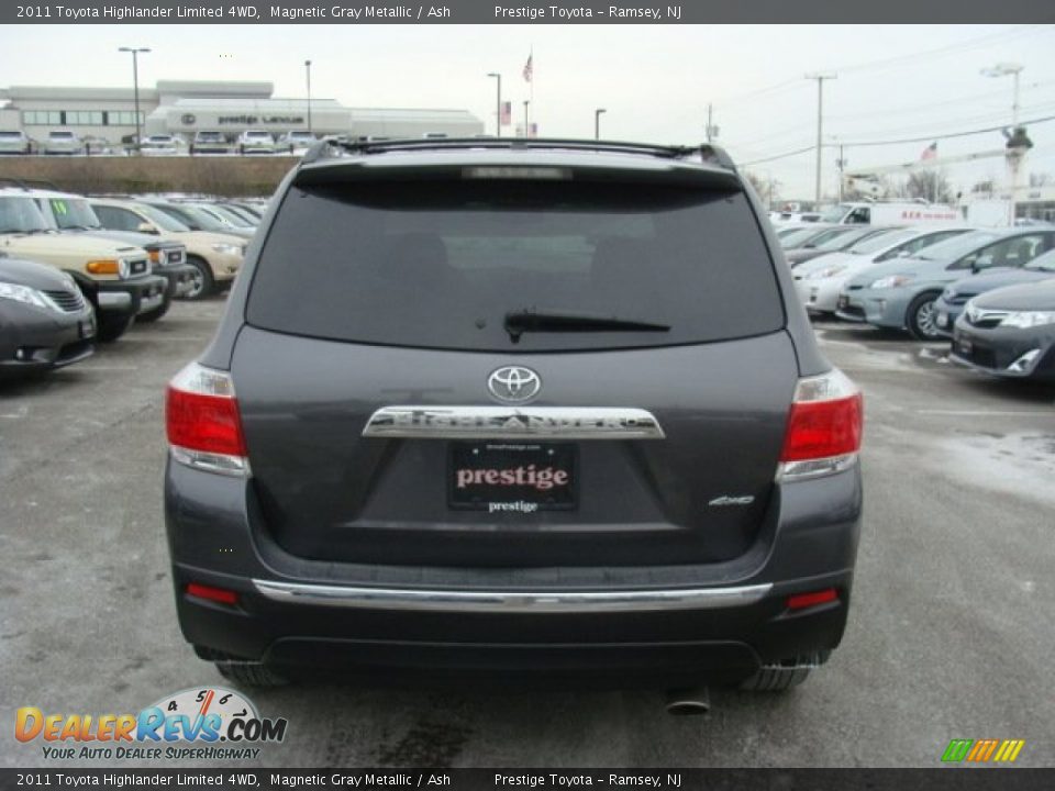 2011 Toyota Highlander Limited 4WD Magnetic Gray Metallic / Ash Photo #5