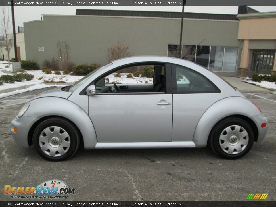 2003 Volkswagen New Beetle GL Coupe Reflex Silver Metallic / Black Photo #3