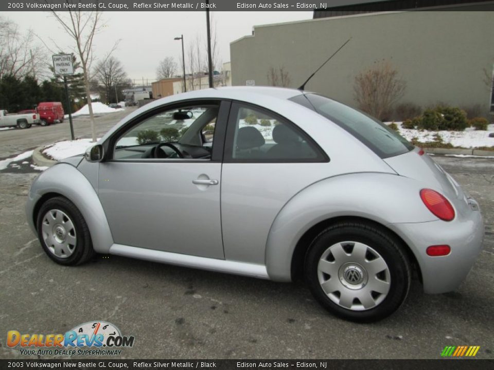 2003 Volkswagen New Beetle GL Coupe Reflex Silver Metallic / Black Photo #4