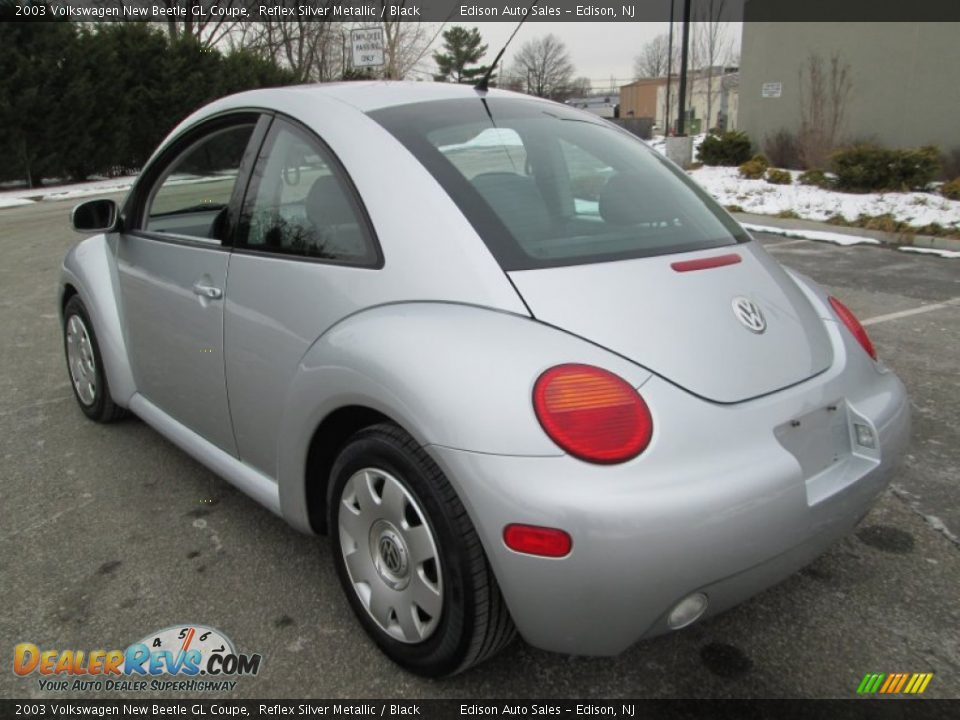 2003 Volkswagen New Beetle GL Coupe Reflex Silver Metallic / Black Photo #5