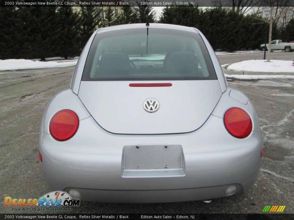 2003 Volkswagen New Beetle GL Coupe Reflex Silver Metallic / Black Photo #6