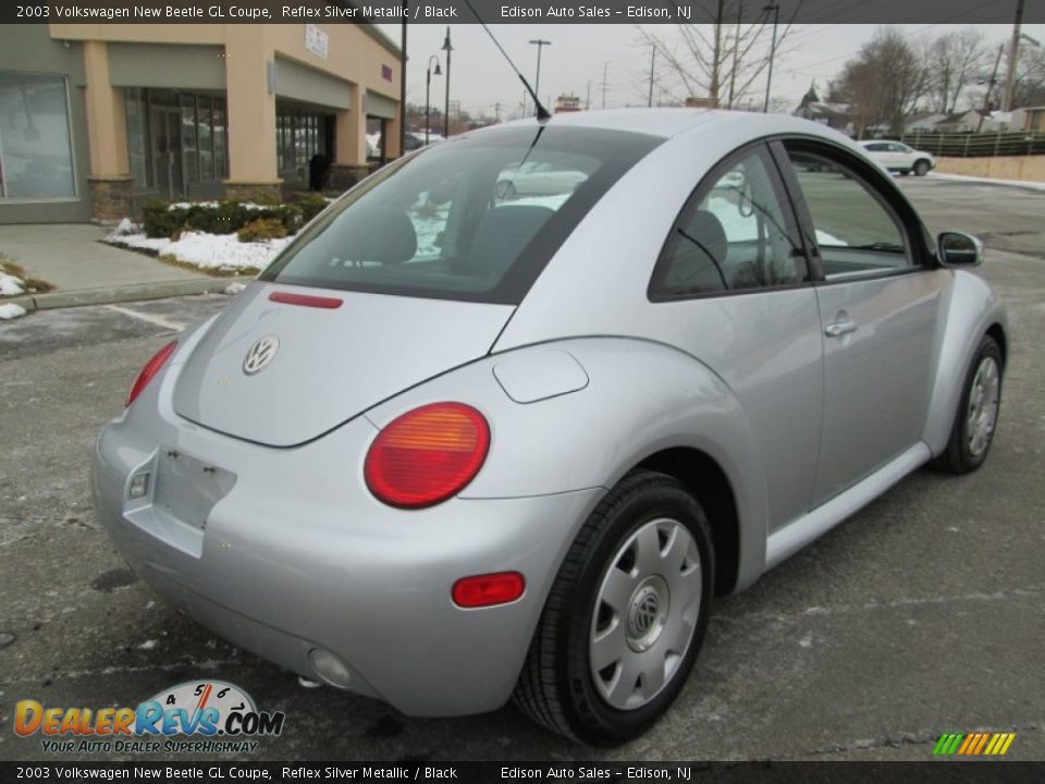 2003 Volkswagen New Beetle GL Coupe Reflex Silver Metallic / Black Photo #7
