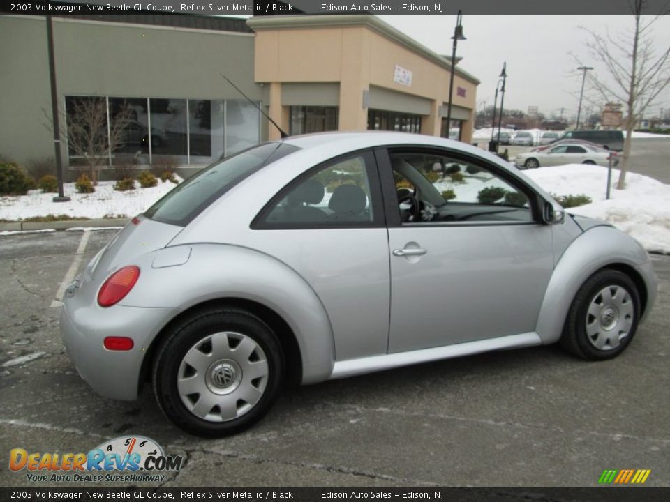 2003 Volkswagen New Beetle GL Coupe Reflex Silver Metallic / Black Photo #8
