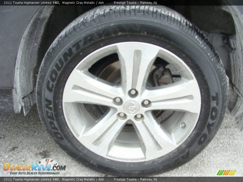 2011 Toyota Highlander Limited 4WD Magnetic Gray Metallic / Ash Photo #14