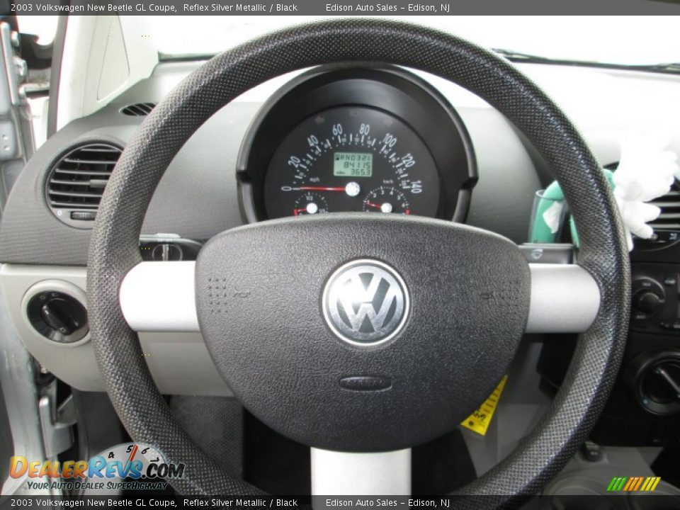 2003 Volkswagen New Beetle GL Coupe Reflex Silver Metallic / Black Photo #22