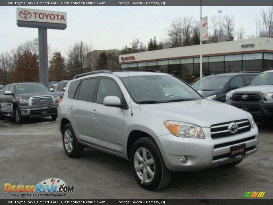 2008 Toyota RAV4 Limited 4WD Classic Silver Metallic / Ash Photo #1