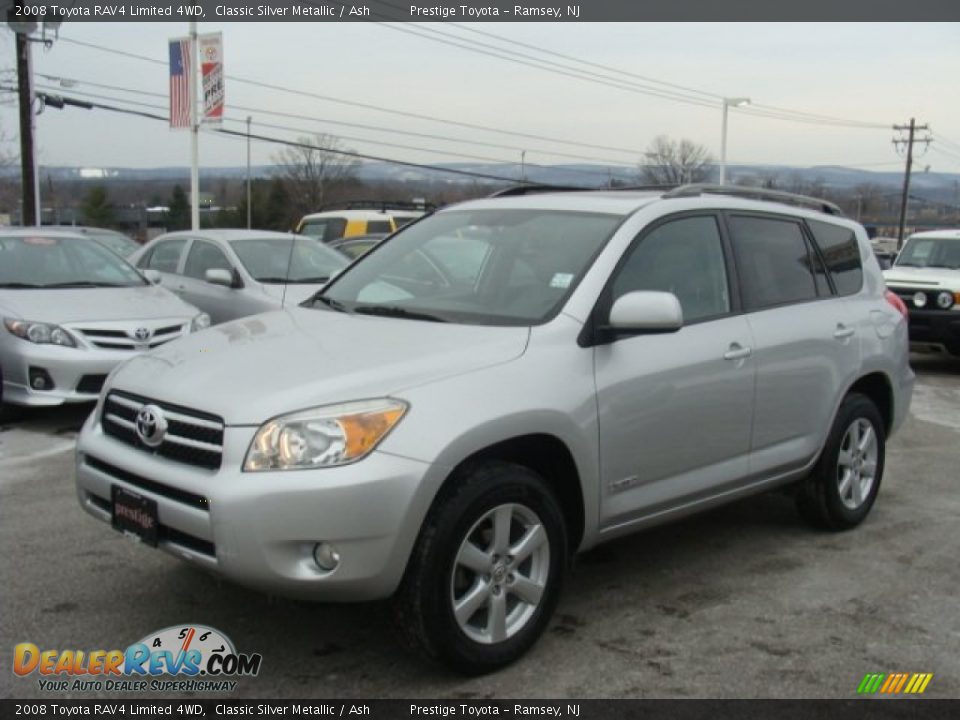 2008 Toyota RAV4 Limited 4WD Classic Silver Metallic / Ash Photo #3