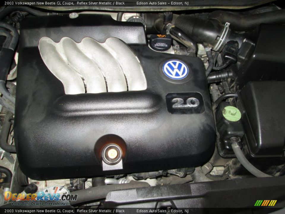 2003 Volkswagen New Beetle GL Coupe Reflex Silver Metallic / Black Photo #27
