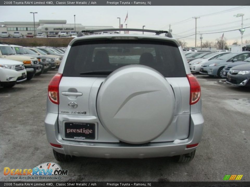 2008 Toyota RAV4 Limited 4WD Classic Silver Metallic / Ash Photo #5