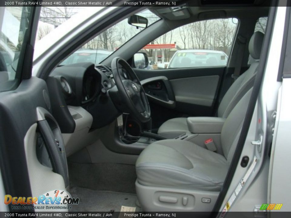 2008 Toyota RAV4 Limited 4WD Classic Silver Metallic / Ash Photo #7
