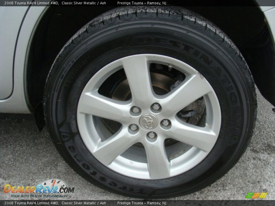 2008 Toyota RAV4 Limited 4WD Classic Silver Metallic / Ash Photo #14