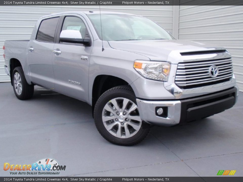 2014 Toyota Tundra Limited Crewmax 4x4 Silver Sky Metallic / Graphite Photo #2