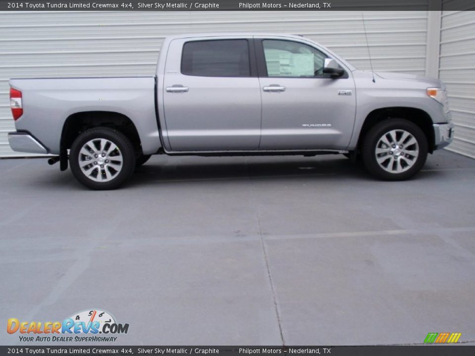 2014 Toyota Tundra Limited Crewmax 4x4 Silver Sky Metallic / Graphite Photo #3