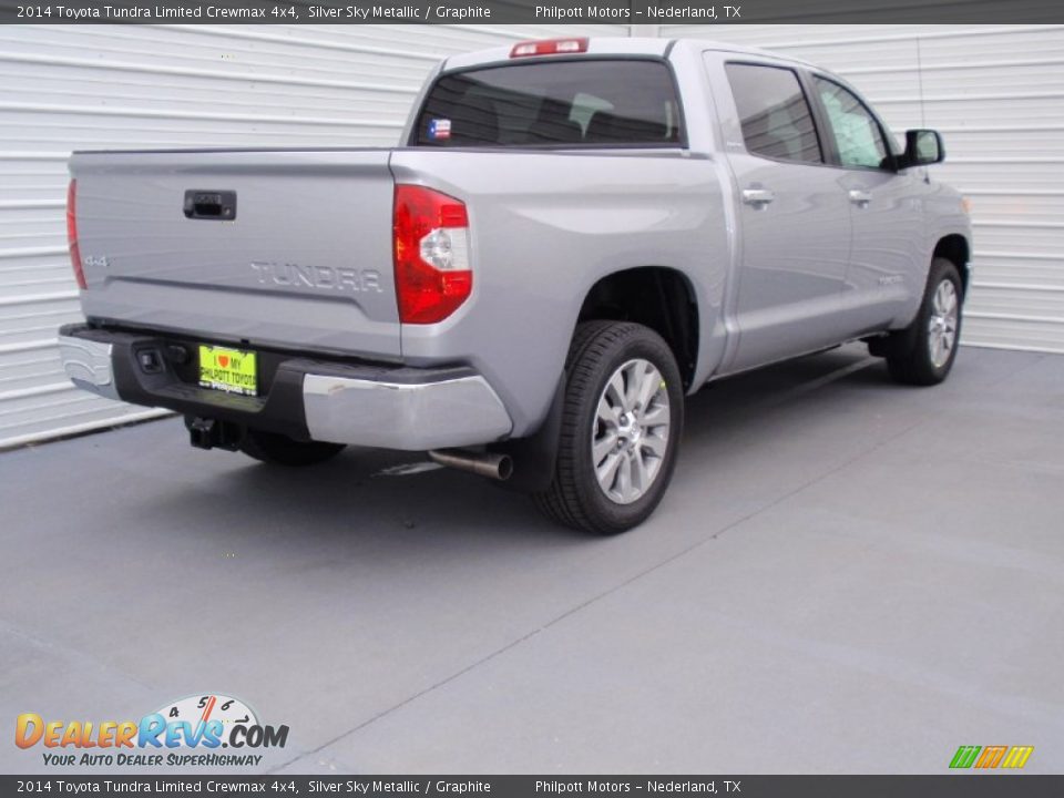 2014 Toyota Tundra Limited Crewmax 4x4 Silver Sky Metallic / Graphite Photo #4