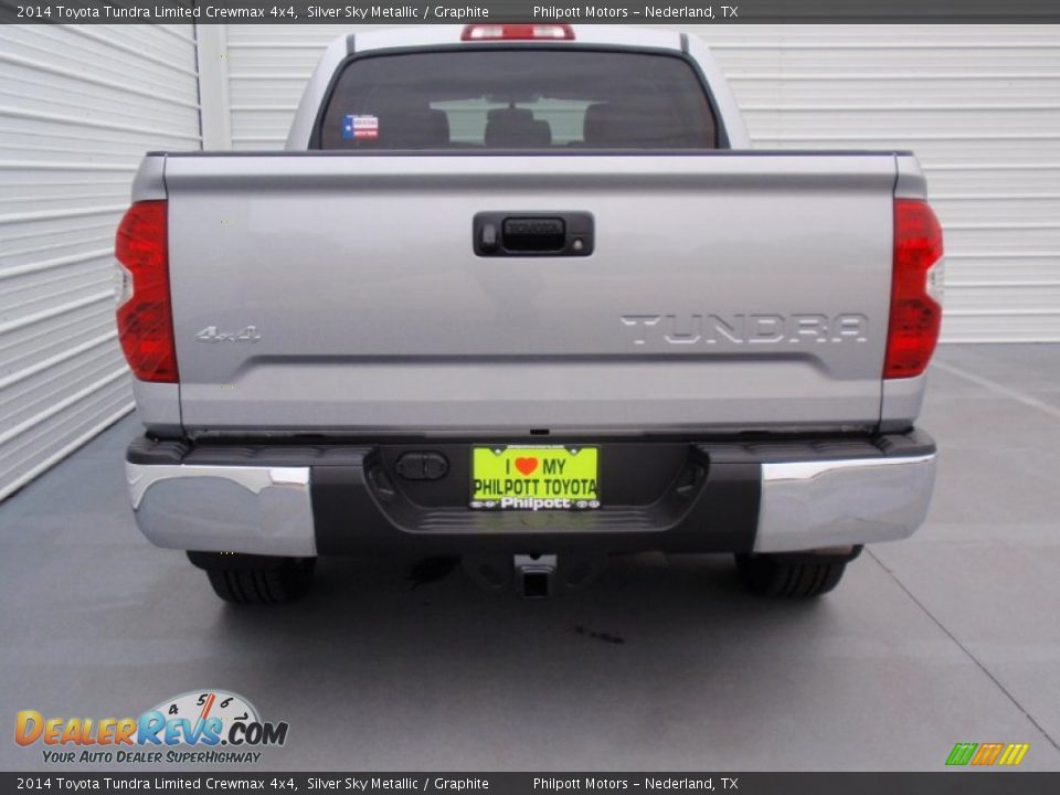 2014 Toyota Tundra Limited Crewmax 4x4 Silver Sky Metallic / Graphite Photo #5
