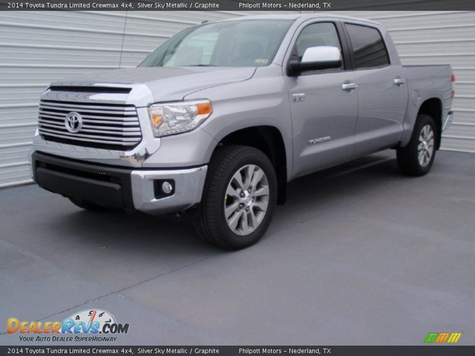 2014 Toyota Tundra Limited Crewmax 4x4 Silver Sky Metallic / Graphite Photo #7