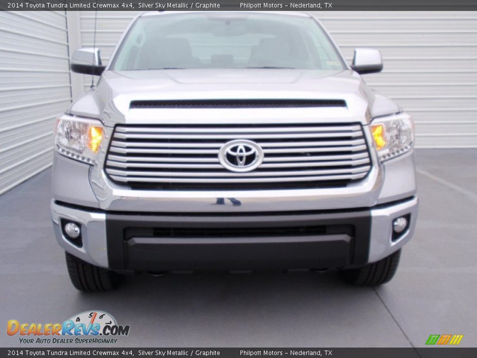2014 Toyota Tundra Limited Crewmax 4x4 Silver Sky Metallic / Graphite Photo #8