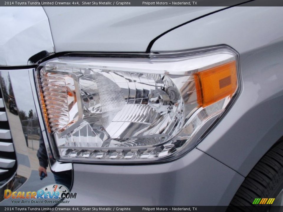 2014 Toyota Tundra Limited Crewmax 4x4 Silver Sky Metallic / Graphite Photo #9