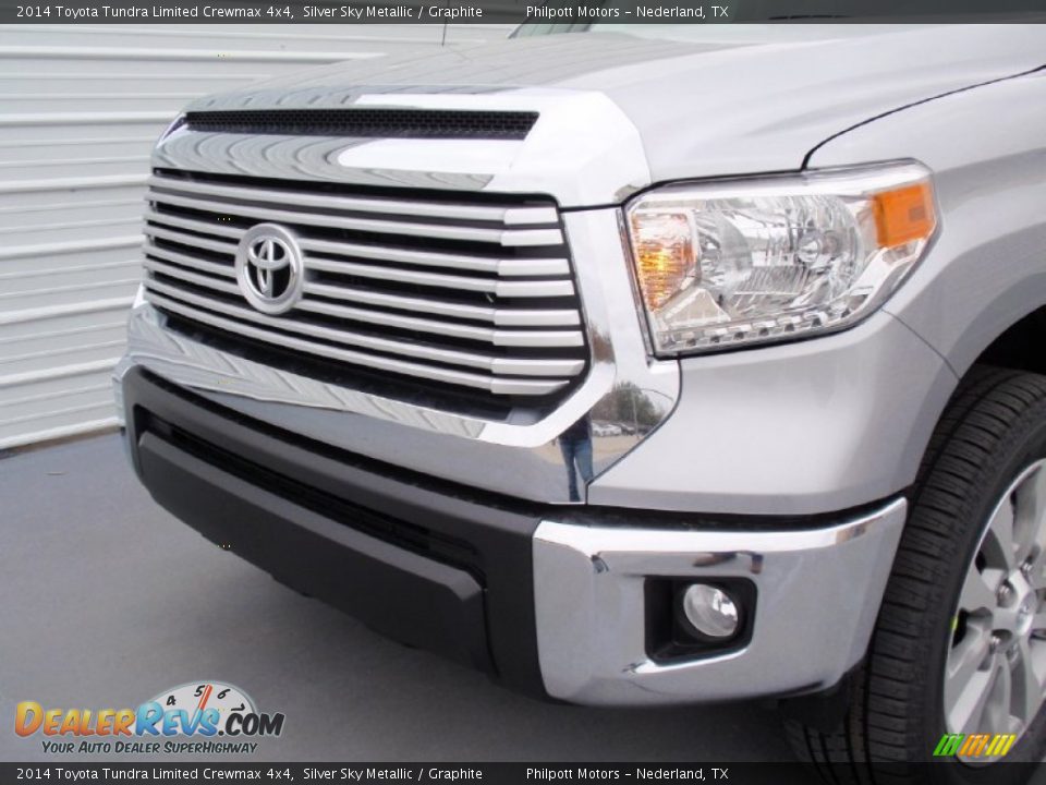 2014 Toyota Tundra Limited Crewmax 4x4 Silver Sky Metallic / Graphite Photo #11