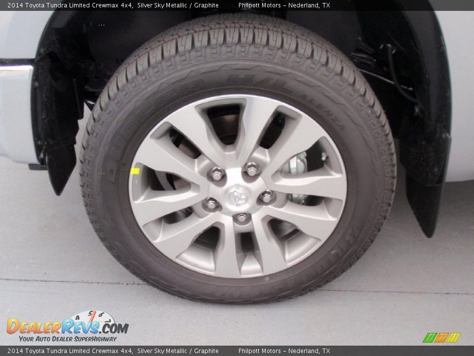 2014 Toyota Tundra Limited Crewmax 4x4 Silver Sky Metallic / Graphite Photo #12