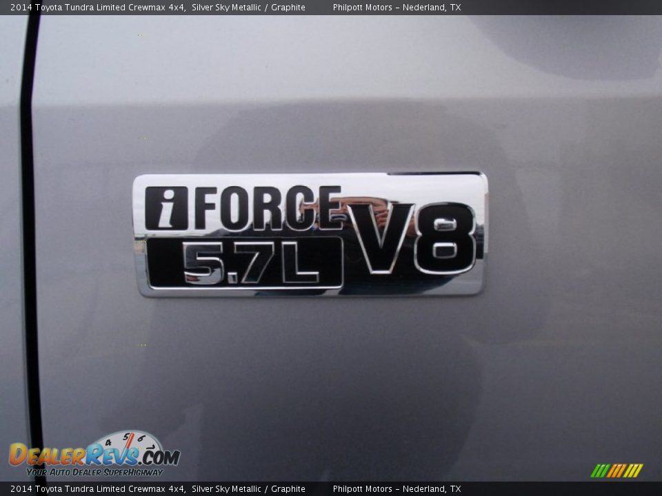 2014 Toyota Tundra Limited Crewmax 4x4 Silver Sky Metallic / Graphite Photo #13