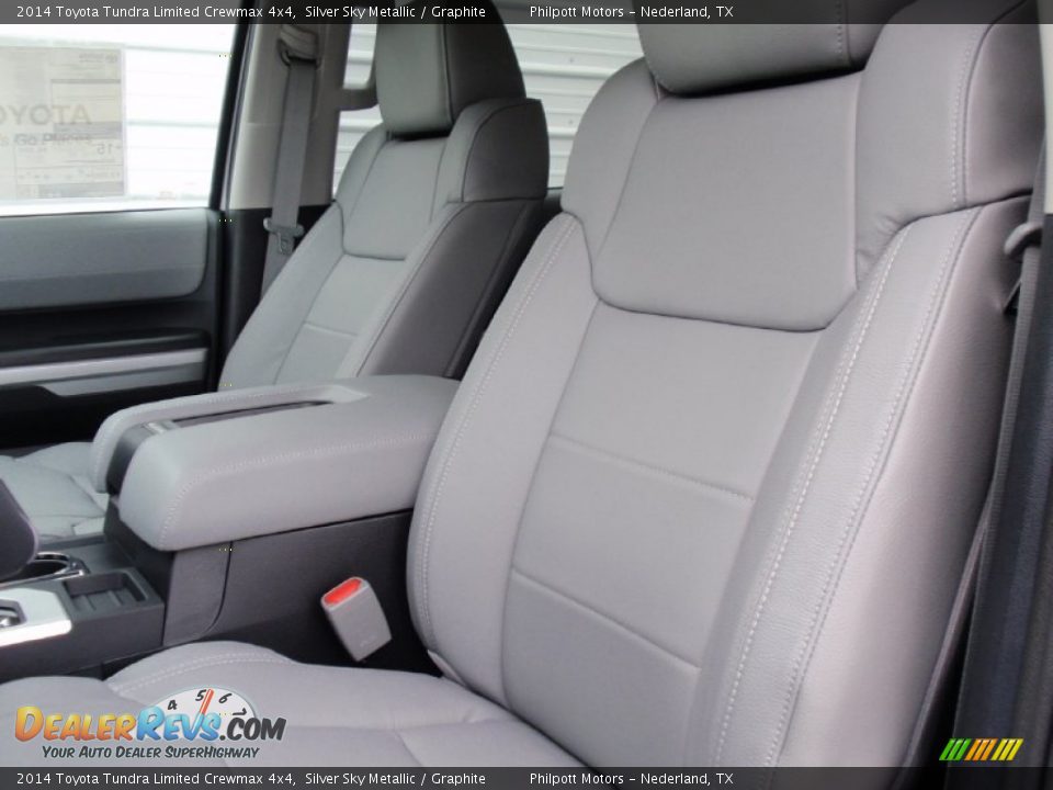 2014 Toyota Tundra Limited Crewmax 4x4 Silver Sky Metallic / Graphite Photo #27